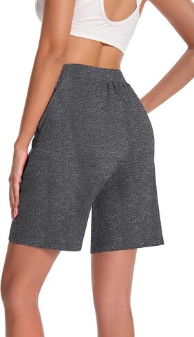 3 Pack Women's Plus Size Bermuda Shorts High Waist Casual Wide Leg Summer Athletic Casual Short with Pockets in Kuwait