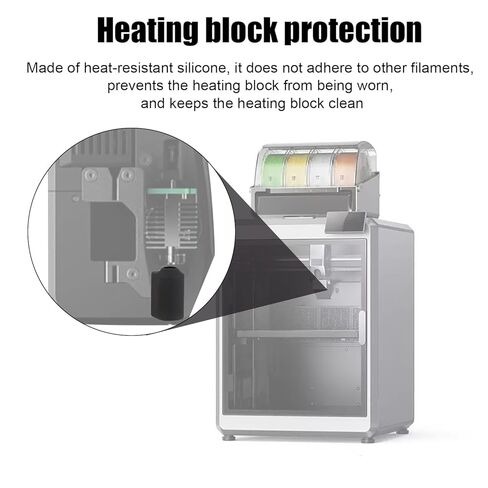 5pcs جوارب السيليكون ل creality K2 Plus/HI Combo ، غطاء العزل التدفئة غلاف بثق درجات الحرارة العالية Hotend حماية 3D السخان الطابعة كتلة الأكمام الملحقات in Kuwait