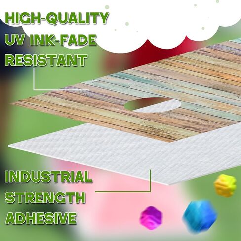 2 PCS Wood Grain Cornhole Wraps للوحات 24.5 "× 48.5" شارات الفينيل واللفائف Fall Fall Carnival Game Beac Bag Strais Days for Corn Hole Indoor Outdoor Uped in Kuwait