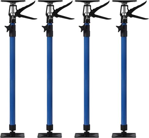 عمود دعم مقبس خزانة 4 عبوات ، نظام دعم اليد الثالث القابل للتعديل مع سعة 154 رطلاً لتثبيت الخزانات ، قضيب دعم سريع للتلسكوبي من 11.8 إلى 23.2 بوصة in Kuwait