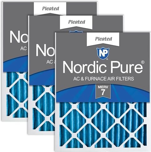 Nordic Pure 24x24x2 (23 3/8 x 23 3/8 x 1 3/4) Pleated MERV 10 Air Filters 3 Pack in Kuwait
