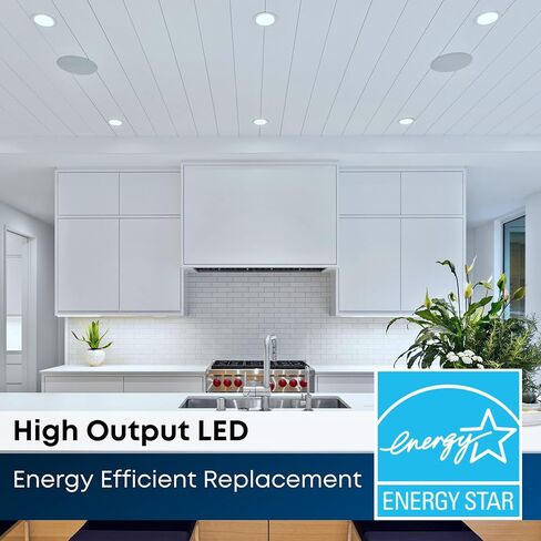 Feit Electric تعزيز 4IN LED LED REACROUTED ، 75W مكافئ ، 1000 لومين ، قابلة للضايق ، ودرجة حرارة اللون الأبيض القابل للتعديل ، تناسب معظم المطبخ 4 بوصة ، 90+ CRI ، 50،000 ساعة العمر ، LEDR4XHO/6WYCA in Kuwait