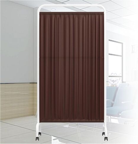 Protective Medical Privacy Screen,Single Panel Screens Room Divider,Folding Privacy Screen with 360° Brake Wheels for Office/Clinic/Restaurant(Yellow,3-Panel) (Dark Blue 1panel) in Saudi Arabia