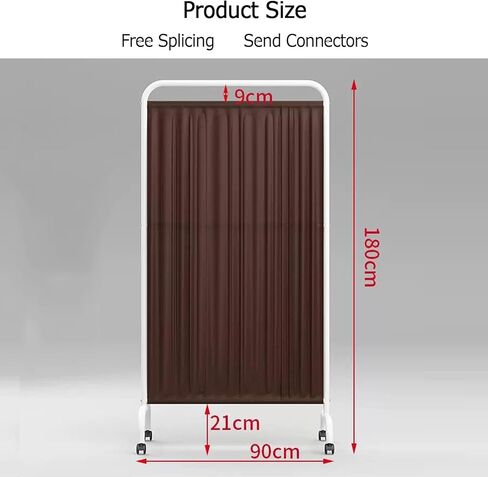 Protective Medical Privacy Screen,Single Panel Screens Room Divider,Folding Privacy Screen with 360° Brake Wheels for Office/Clinic/Restaurant(Yellow,3-Panel) (Dark Blue 1panel) in Saudi Arabia