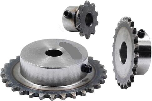 1pc 25-40 Tooth 04C Chain Gear 45# Steel 8mm-15mm Bore Industrial Sprocket Wheel Motor Chain Drive Sprocket Tooth Pitch 6.35mm(12mm,39 Teeth) in Saudi Arabia