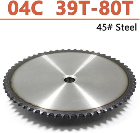 1pc 39-80 Tooth 04C Chain Drive Sprocket 45# Steel Chain Gear Pitch 6.35mm 25H Industrial Sprocket Wheel Process Hole(42 Teeth) in Saudi Arabia