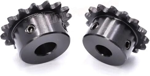 1PCS 10T-19T 04C Chain Gear Bore 5mm-15mm Industrial Sprocket Wheel Motor Chain Drive Sprocket Tooth Pitch 6.35mm 45# Steel(8mm,19 Teeth) in Saudi Arabia