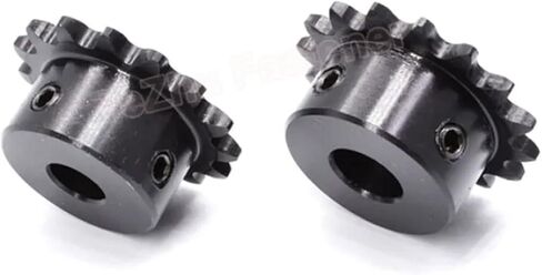1PCS 10T-19T 04C Chain Gear Bore 5mm-15mm Industrial Sprocket Wheel Motor Chain Drive Sprocket Tooth Pitch 6.35mm 45# Steel(8mm,19 Teeth) in Saudi Arabia