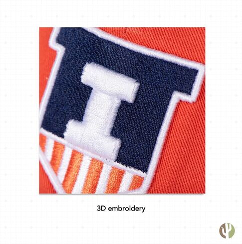 جامعة الصحراء الصبار في إلينوي قبعة البيسبول القبعة القتال illini illini محطمة قبعة قابلة للتعديل حزام القماش الكبار من النوع ب in Saudi Arabia
