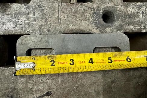 6" x 2" x 1/4" Steel Plate with Slots (5 Pack) Hot Rolled Slotted in Saudi Arabia