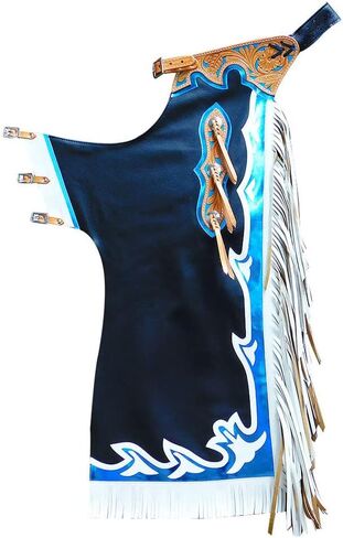 Hilason Western Horse Bull Riding Rodeo Rodeo Chaps | للرجال والنساء للجنسين in Kuwait