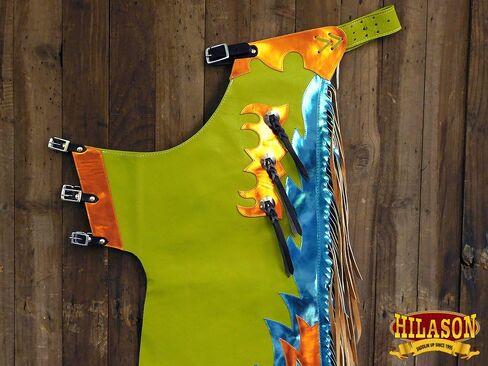 Hilason Western Horse Bull Riding Rodeo Rodeo Chaps | للرجال والنساء للجنسين in Kuwait