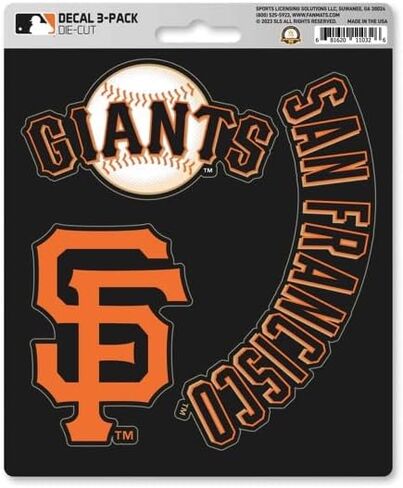 Fanmats 39353 San Francisco Giants Decal 3-PK in Saudi Arabia