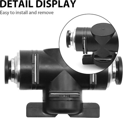 3 Pcs 12mm Push Connect Valve Ball Valve, Push to Connect Fitting Ball Valve, Air Flow Control Valve for Connecting Tubing or Piping in Industrial Applications in Saudi Arabia