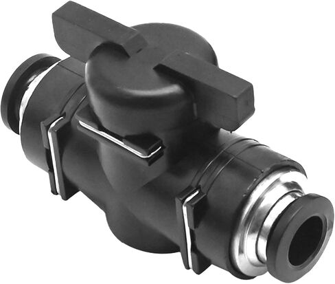 3 Pcs 12mm Push Connect Valve Ball Valve, Push to Connect Fitting Ball Valve, Air Flow Control Valve for Connecting Tubing or Piping in Industrial Applications in Saudi Arabia