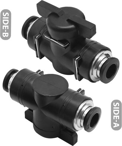 3 Pcs 12mm Push Connect Valve Ball Valve, Push to Connect Fitting Ball Valve, Air Flow Control Valve for Connecting Tubing or Piping in Industrial Applications in Saudi Arabia