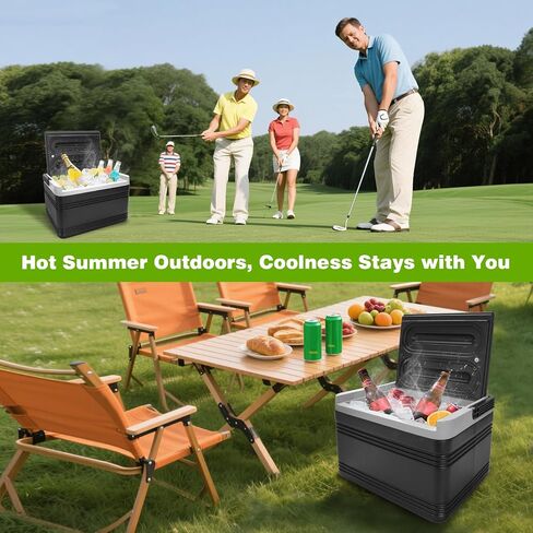 Roykaw Portable Golf Cart Cart Cooler ، صندوق ثلج 8L للتبريد 48 ساعة ، صندوق الصدر مع شريحة متزايدة ، متوافقة مع Ezgo/Club Car/Yamaha ، للتخييم ، وصيد الأسماك in Saudi Arabia