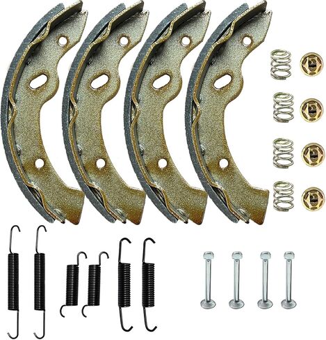 Golf Cart EZGO Brake Shoes Pads & Brake Spring Kit Assembly Fits E-Z-Go Medalist/TXT 1997 Up, Workhorse 1996+ and Yamaha G9-G22 94-06 Replace OEM 27943G01 70795G01 27944G01 in Saudi Arabia