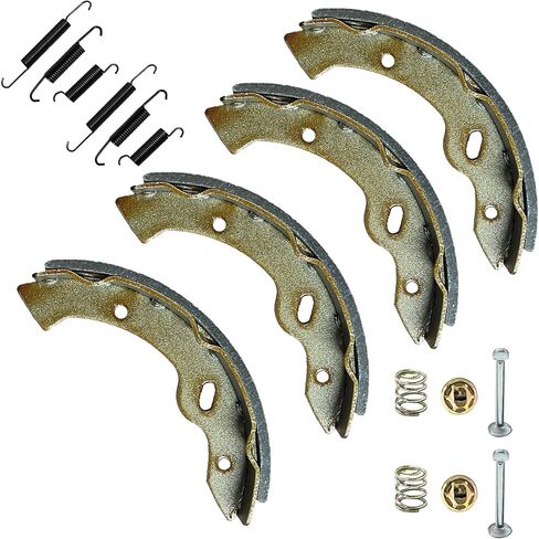 Golf Cart EZGO Brake Shoes Pads & Brake Spring Kit Assembly Fits E-Z-Go Medalist/TXT 1997 Up, Workhorse 1996+ and Yamaha G9-G22 94-06 Replace OEM 27943G01 70795G01 27944G01 in Saudi Arabia
