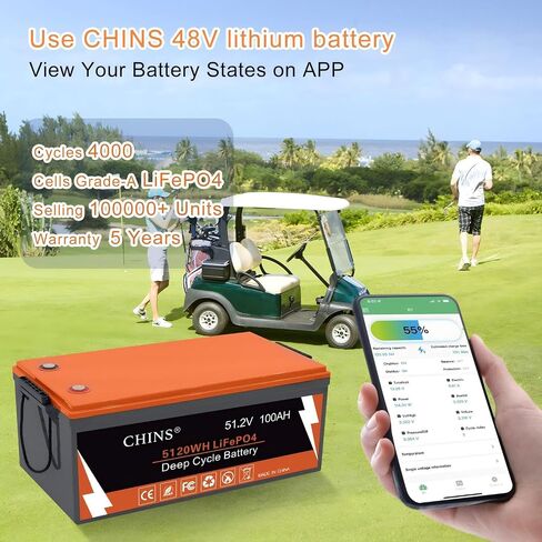 تتضمن بطارية Bluetooth LifePo4 Cart BLUETOOTH BLUUTOOTH ، مع 200A BMS ، شاحن ليثيوم ومراقب 36 فولت 25A ، 1000A ذروة تيار مثالي لعربة الجولف ، محرك التصيد وما إلى ذلك in Saudi Arabia