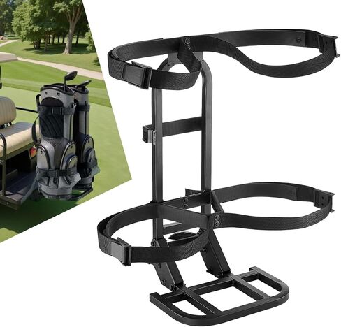 حامل حقيبة عربة Vevor Golf Cart ، متوافق مع Yamaha ، Ezgo ، Bar Club Car Bear Seat Grab ، معظم عربات الجولف ، حامل حقائب الفولاذ الكربوني الموفرة للمساحة ، تركيب بدون حفر ، أسود in Saudi Arabia