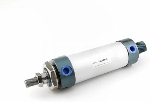 3pcs ألومنيوم سبيكة أسطوانات الهوائية الهوائية مزدوجة أسطوانة Mal Mal Mini Bore 16mm Stroke 25/50/75/100 200 Lever Single (Mal16x75) in Kuwait