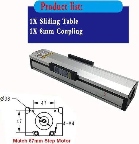 وحدة مغلقة بالكامل 90 مم جدول انزلاق 100 ~ 1000mm 4*MGN12C 1605/1610 خطية خطية NEMA23 Stepper Motor Kit (2nm Sliding ، SFU1610-800MM) in Saudi Arabia