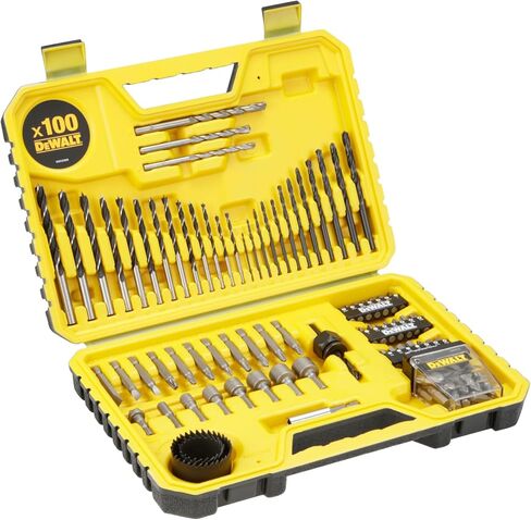 مجموعة الحفر المركب DEWALT DT71563 -QZ - 100 قطعة - علبة سوداء دائمة in Saudi Arabia