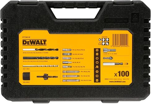 مجموعة الحفر المركب DEWALT DT71563 -QZ - 100 قطعة - علبة سوداء دائمة in Saudi Arabia