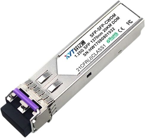 20/40/00/20/120km 1.25G Gigabit CWDM وحدة تقسيم الموجة الخشنة الوضع المفرد الألياف المزدوجة SFP-CW 1270 ~ 1610NM LC (1270 ~ 1610NM 20km) in Kuwait