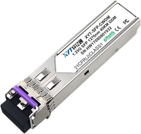 20/40/00/20/120km 1.25G Gigabit CWDM وحدة تقسيم الموجة الخشنة الوضع المفرد الألياف المزدوجة SFP-CW 1270 ~ 1610NM LC (1270 ~ 1610NM 20km) in Kuwait