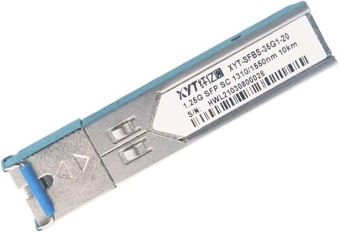 أحادية الألياف 1.25G GIGABIT MODULE XYT-SFP-BIDI 1310NM/1550NM SC واجهة SC 10km/20km متوافقة مع زوج من مفاتيح H3C (T1310R1550 20km SC واحد) in Saudi Arabia