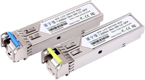 1.25G GIGABIT SFP أحادي الوضع واحد الألياف LC المنفذ البصري MODULE SFP-GE-LX-SM1310/1550 جوهر واحد 3 كيلومترات متوافق مع H3C 10km 20km-120km (LC 40km One Pair) in Kuwait