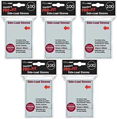 (500) ULTRA PRO PRO-FIT Side Loading Inner Card Sleeves MTG Pokemon STANDARD Deck Size (5 packs of 100) [Double Sleeving] in Saudi Arabia