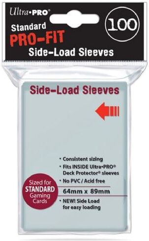 (500) ULTRA PRO PRO-FIT Side Loading Inner Card Sleeves MTG Pokemon STANDARD Deck Size (5 packs of 100) [Double Sleeving] in Saudi Arabia