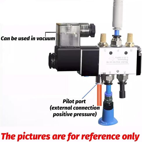 4V110 Pneumatic Electric Solenoid Valve 5 Way 2 Position Control Air Solenoid Valve 4V110-06 DC12V DC24V AC24V AC110V AC220V(PC 4V110-06 6mm,OneColor) in Saudi Arabia