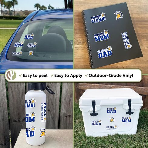 Desert Cactus San Jose State University SJSU Spartans Sticker Vinyl Secal Matop Botto Scrapbook (Family Full Sheet) in Kuwait