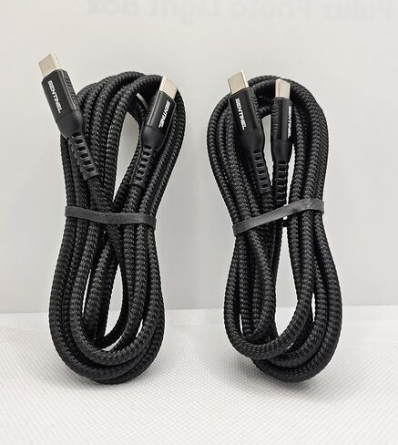 USB-C إلى USB-C PD 100W شحن كابل. 6 قدم. 2 عبوة in Kuwait