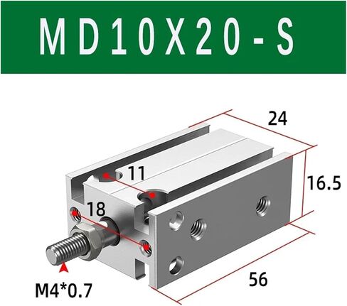 متعدد الموضع ثابت MD6/10/16 * 5x10SX15SX25X30SX40X50SX60-S أسطوانة هواء من سبيكة AIR (MD6X15S) in Kuwait