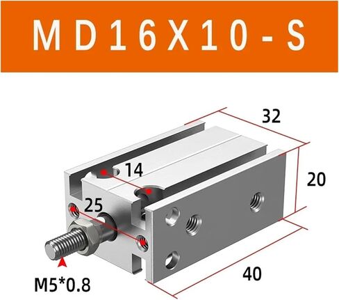 متعدد الموضع ثابت MD6/10/16 * 5x10SX15SX25X30SX40X50SX60-S أسطوانة هواء من سبيكة AIR (MD6X15S) in Kuwait