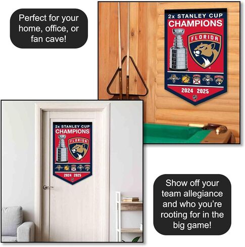 WinCraft Florida Panthers 2 Time Stanley Cup Champions Banner Pennant in Saudi Arabia