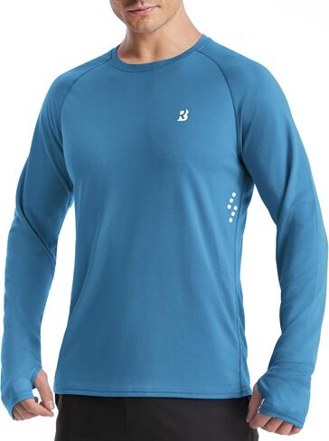 Roadbox Men's UPF 50+ Swim Rash Guard, Long Sleeve UV Sun Protection SPF Water Shirts Quick Dry for Outdoor Fishing Hiking in Saudi Arabia