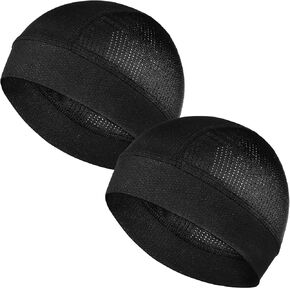 2pcs تبريد أغطية جمجمة خوذة بطانة قبعة شبكات خفيفة الوزن تحت خوذة دراجة نارية قبعة صلبة قبعة عرق تنفس بطانة التبريد شبك القبعة وعرق الفتل القبعات للرجال نساء in Kuwait