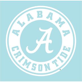 Alabama Crimson Tide, Premium Vinyl Sticker 3"x3" Decal, White, Perfect for Tumblers in Kuwait