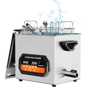 Ultrasonic Cleaner 3L with Heater and Timer, Ultrasonic Parts Cleaner with 40kHz SUS 304 Stainless Steel, 0.8 gal Ultrasonic Cleaning Machine with Digital Control for Jewelry Watch Glasses Diamond in Saudi Arabia
