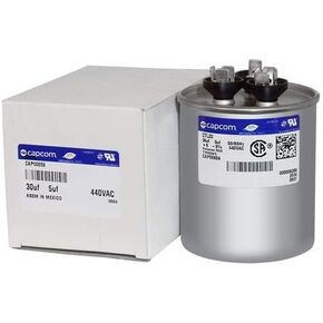 CPT00659 - OEM Upgraded Replacement Round Capacitor 30 + 5 uf MFD 440 Volt Fits Trane in Saudi Arabia