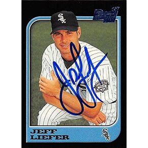 190447 Chicago White Sox Ft 1998 Bowman First Year No. 82 Jeff Liefer Autographed Baseball Card in Kuwait