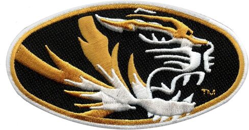 Missouri Tigers Round Logo Iron على الحديد المطرز على التصحيح M. in Saudi Arabia
