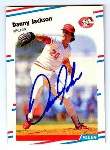 توقيع 119725 Cincinnati Reds 1988 Fleer No. U-84 Danny Jackson Card Baseball Card in Saudi Arabia
