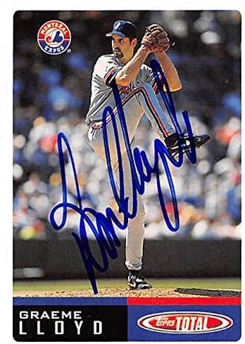 189924 Montreal Expos Ft 2002 Topps Total No. 181 Graeme Lloyd Autographed Baseball Card in Saudi Arabia